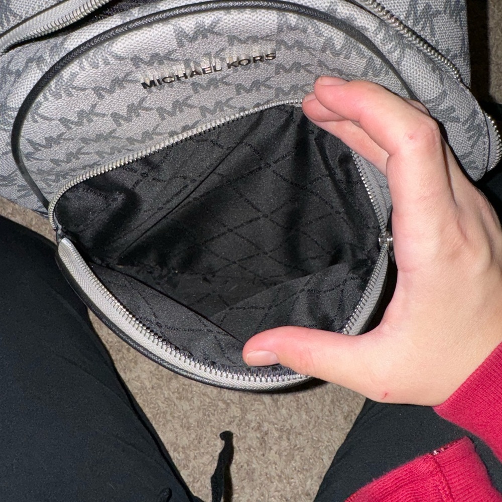 Michael Kors Monogram Gray Backpack - image 4